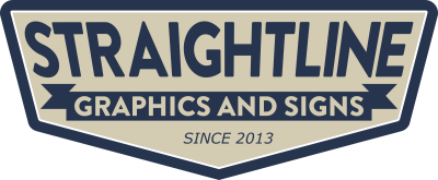 Straightline Graphics and Signs logo in Ladysmith BC vehicle wraps signage branding company
